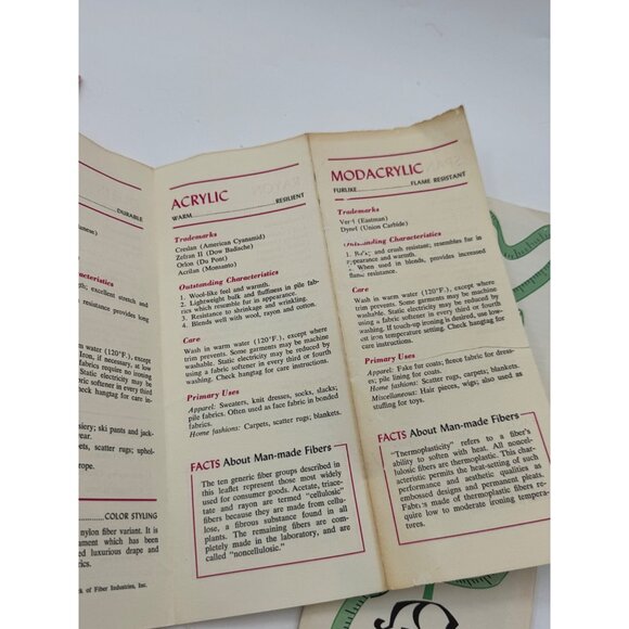 Lot of Vintage Sewing Notions and Fabric Care Pamphlets - Picture 11 of 14